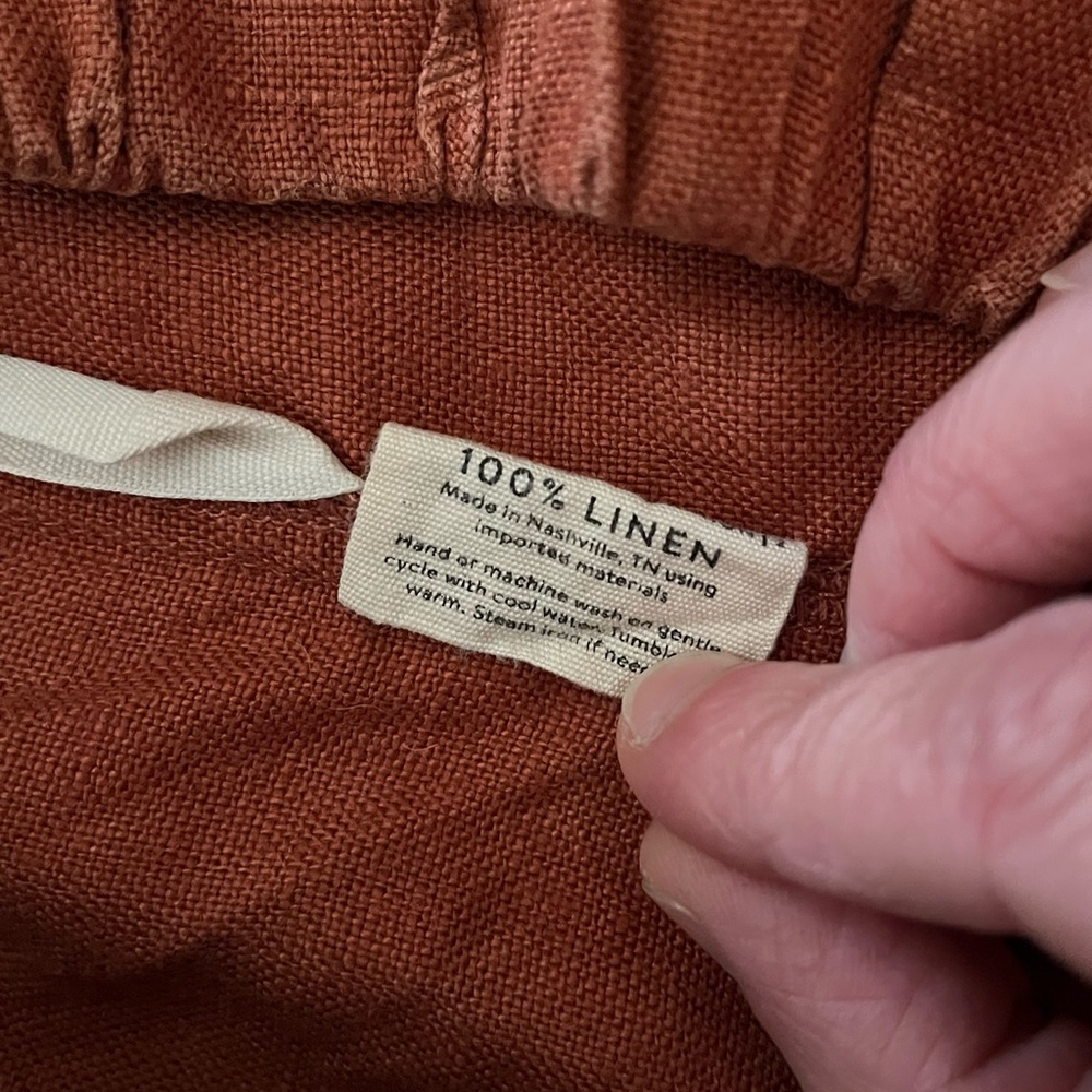 Elizabeth Suzann Florence Shorts Terra Linen Small EUC - Picture 2 of 3
